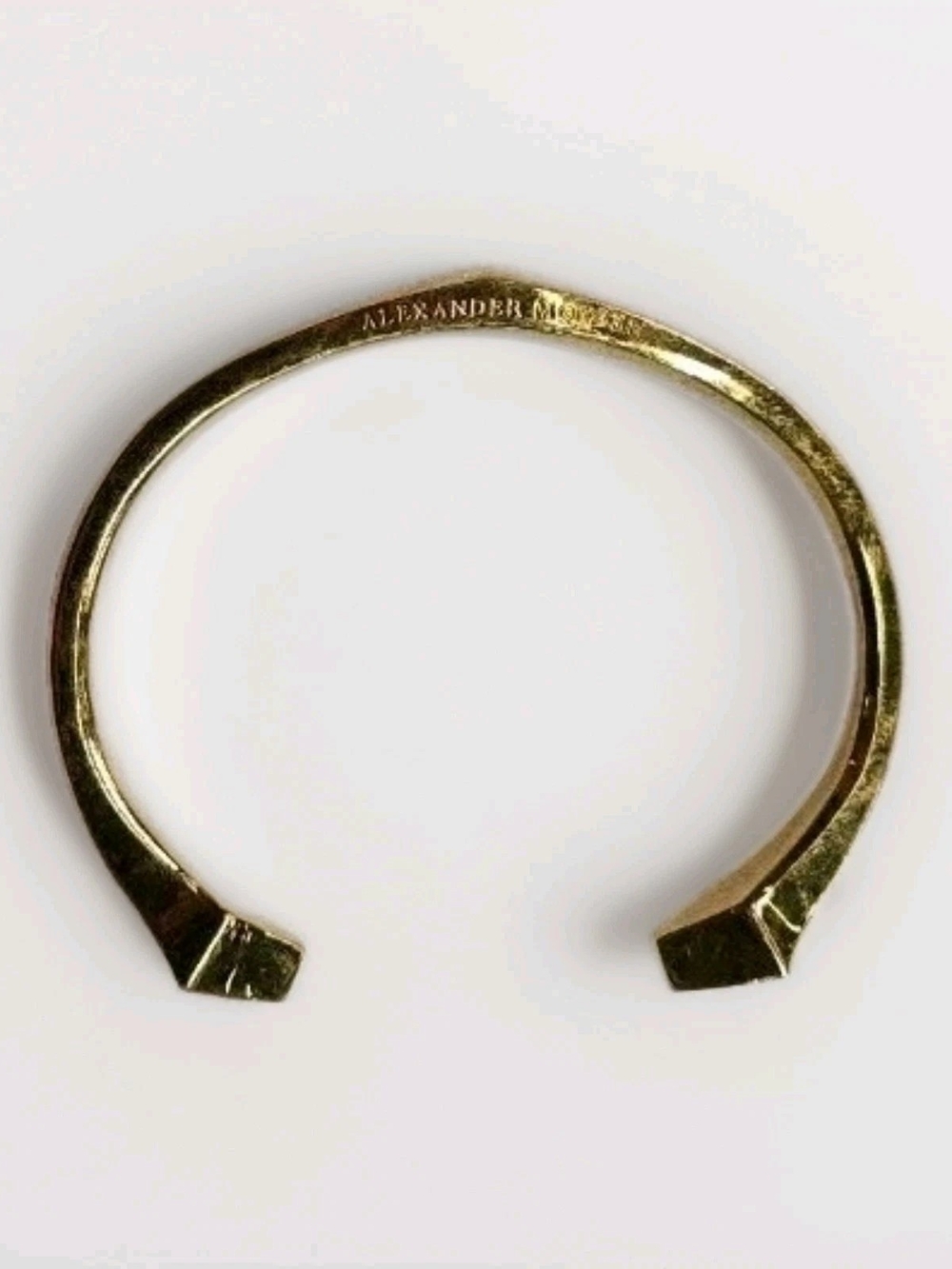 Alexander McQueen Brass Bracelet Bangle (Made In Italy)
